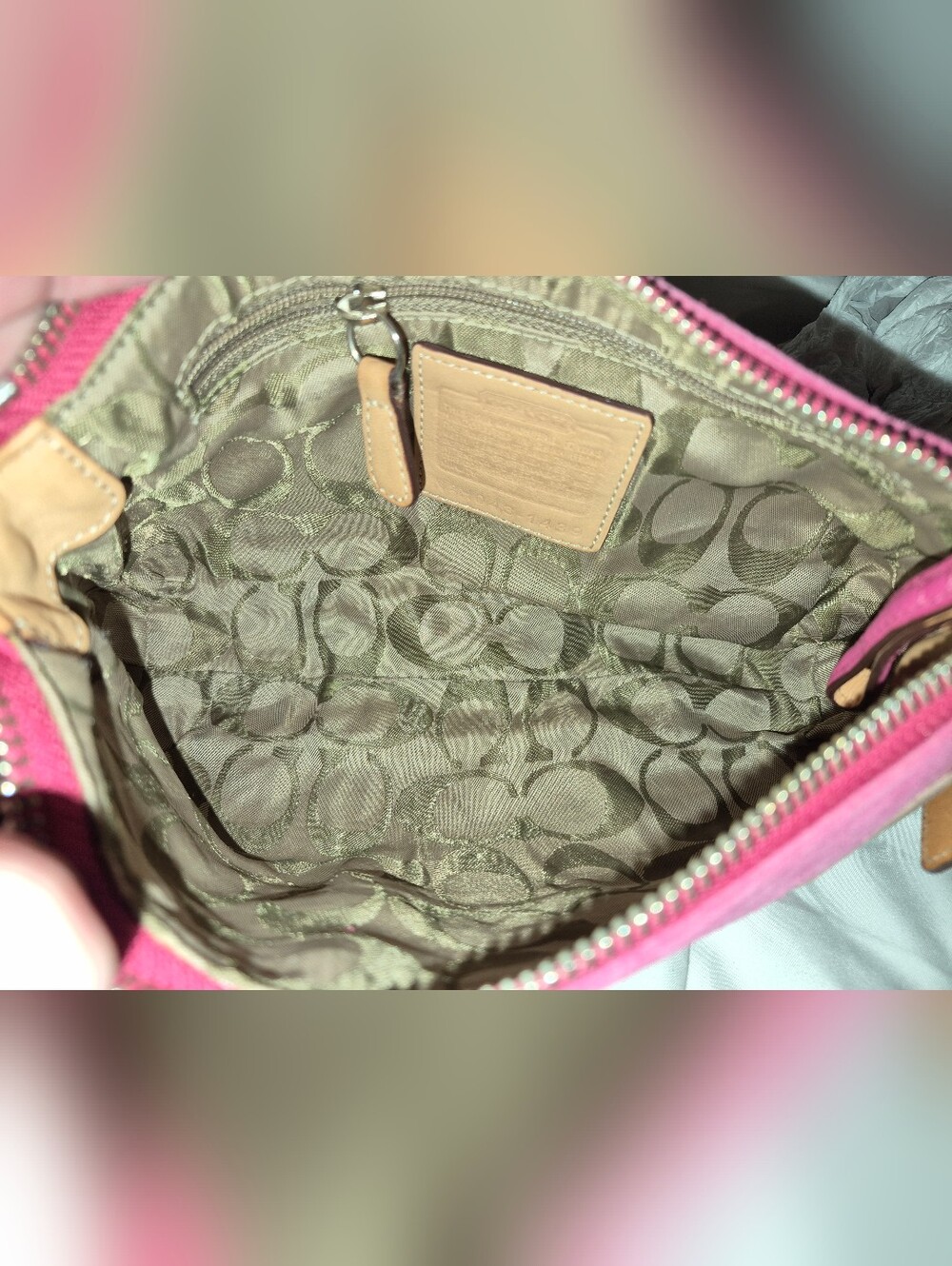 Rare 2004 Coach Wave Patchwork Mini Demi Shoulder Bag - Picture 9 of 16